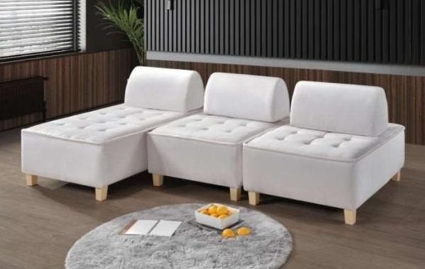 2 Seater + L Stool Fabric Sofa FSF1106